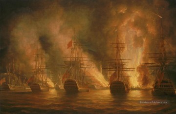 Trinidad 1797 Batailles navales Peinture à l'huile
